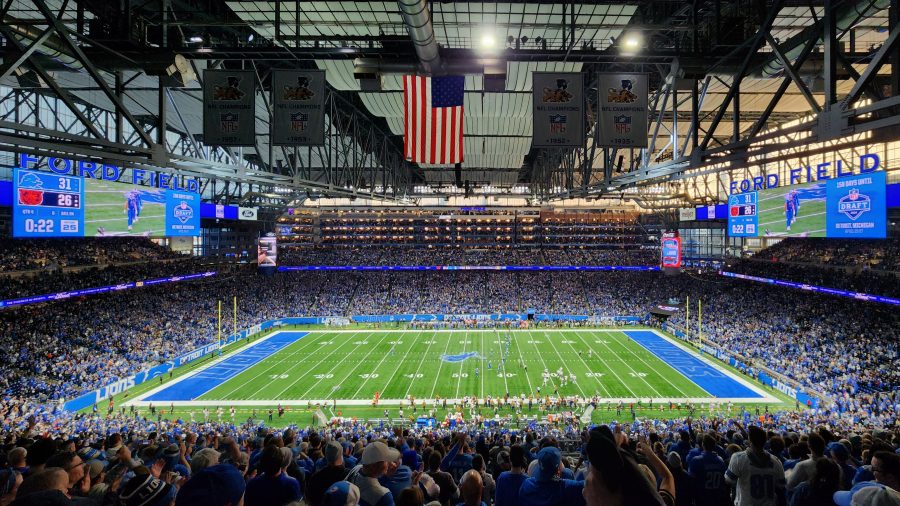 Ford Field during a Detroit Lions home game on Nov. 19, 2023.