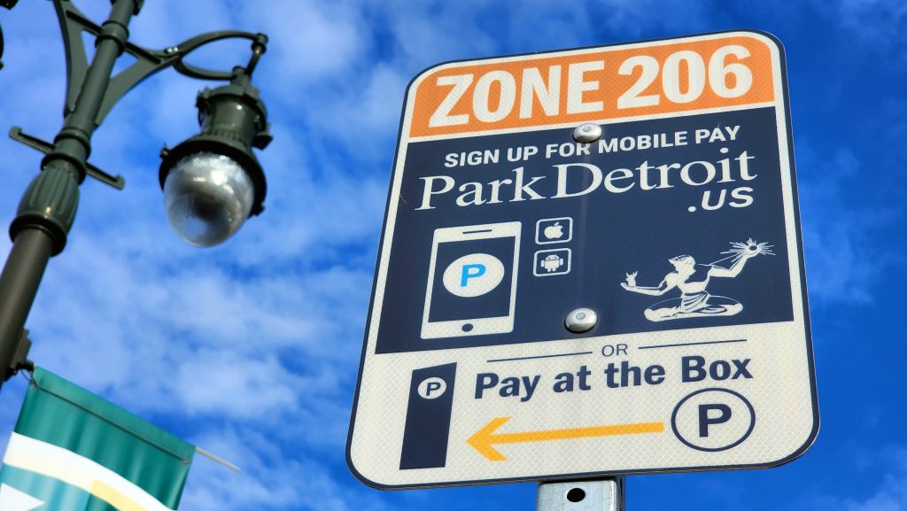 Detroit Parking Sign