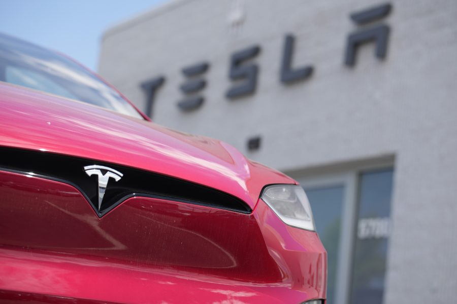 File - An unsold 2023 Model X sports-utility vehicle sits outside a Tesla dealership June 18, 2023, in Littleton, Colo. Tesla is recalling more than 2 million vehicles across its model lineup to fix a defective system that's supposed to ensure drivers are paying attention when they use Autopilot.