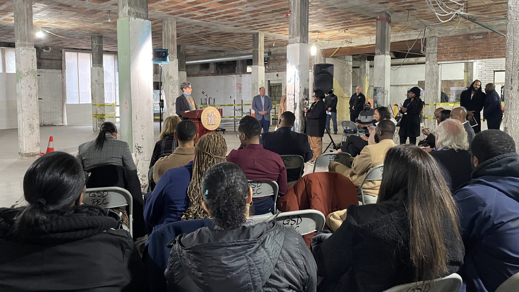 Community stakeholders gathered with local dignitaries on Wednesday to announce $14.5 million in MEDC grants that will go toward development projects in Detroit.