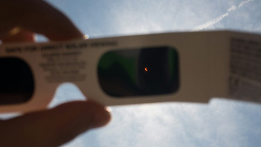 Solar eclipse glasses before the solar eclipse of 2017 in North America.