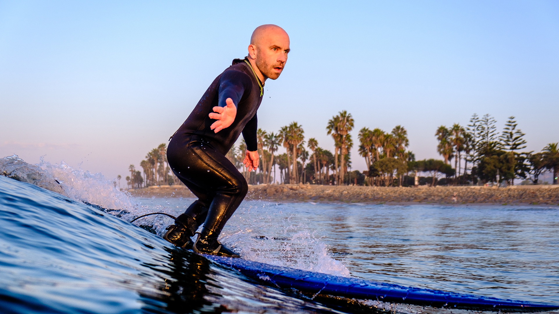 Christophe Zajac-Denek surfing.
