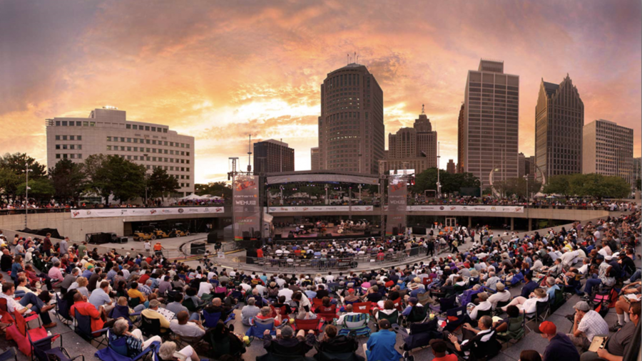 The Detroit Jazz Festival is held over Labor Day weekend in downtown Detroit.