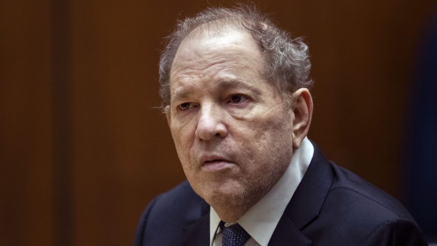 FILE - Former film producer Harvey Weinstein appears in court in Los Angeles, Oct. 4 2022.