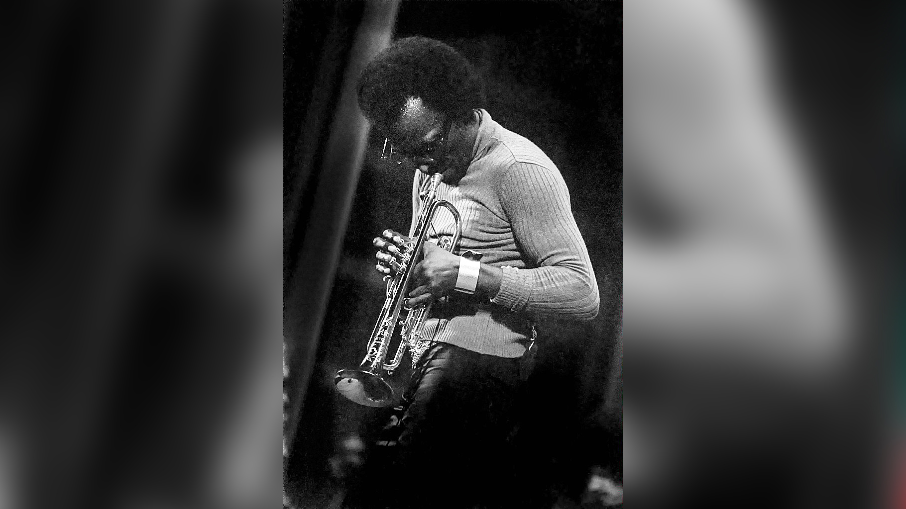 Miles Davis performing live in 1971.