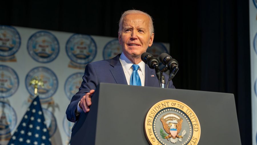 President Joe Biden speaks at a dinner for the Detroit chapter of the NAACP, Sunday, May 19, 2024, in Detroit.