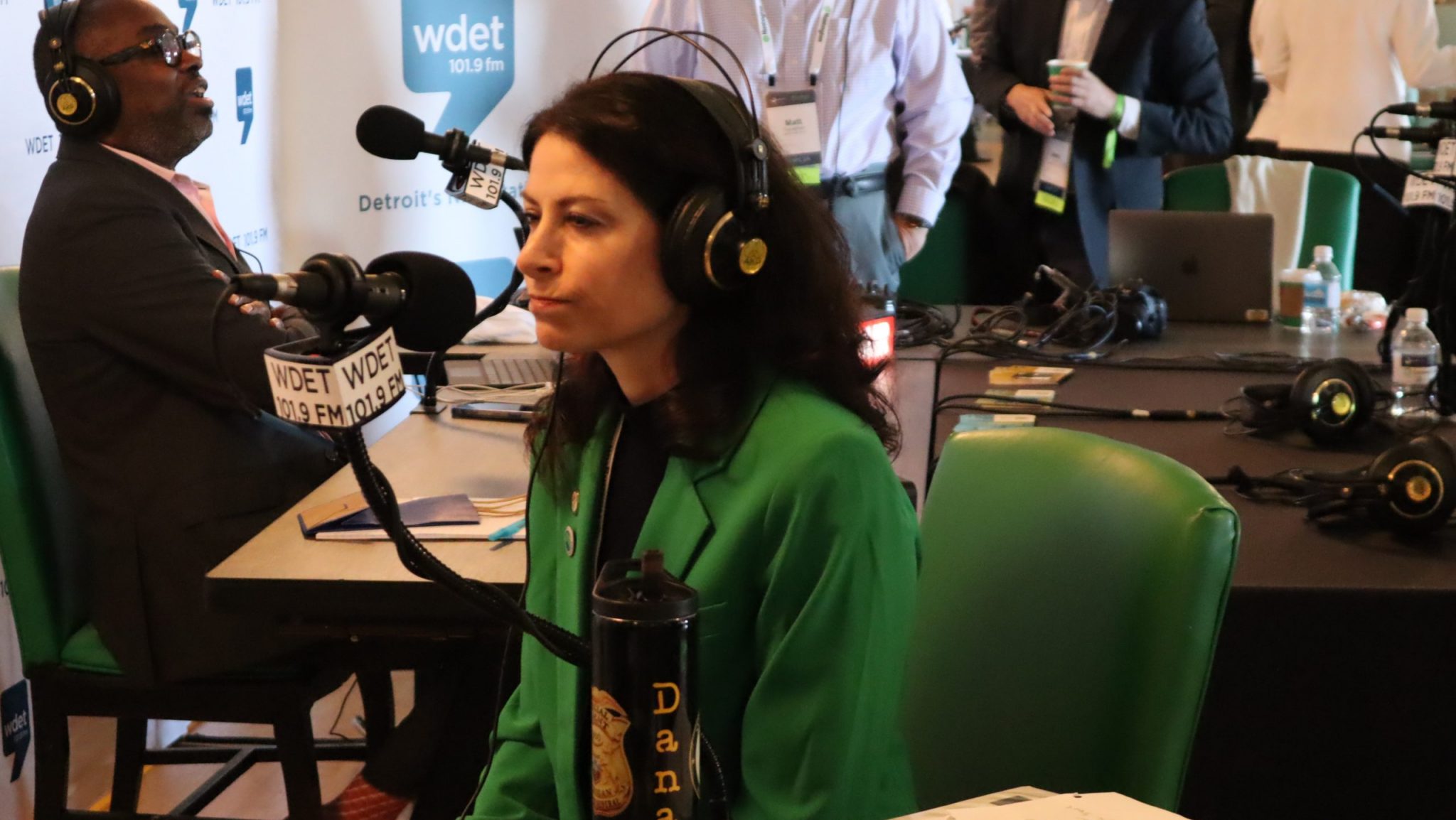 Michigan Attorney General Dana Nessel speaking with WDET at the Mackinac Policy Conference, May 29, 2024.
