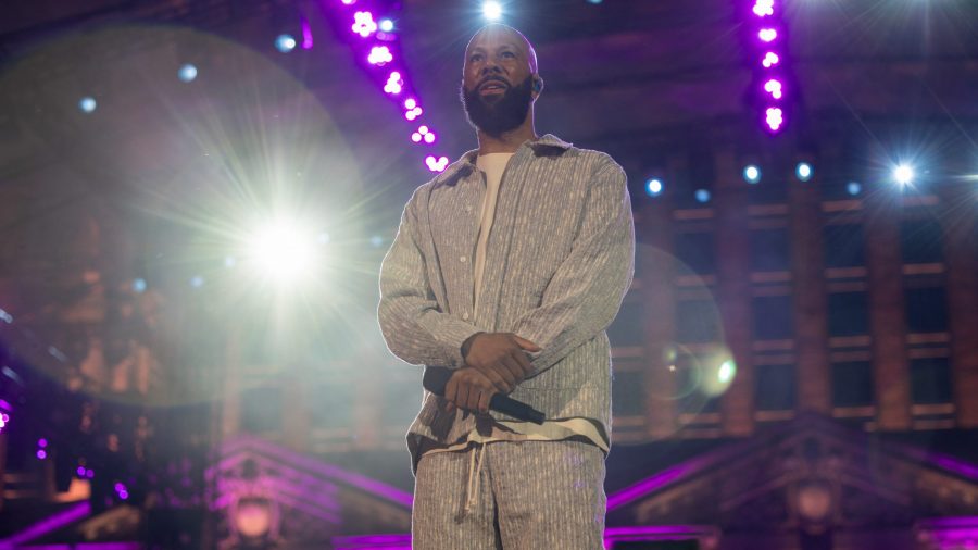 Common performs at the Michigan Central grand reopening concert on Thursday, June 6, 2024.