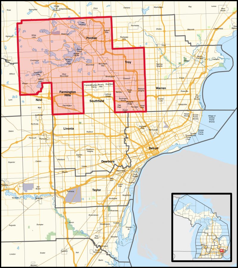 Michigan 11th Congressional District Map