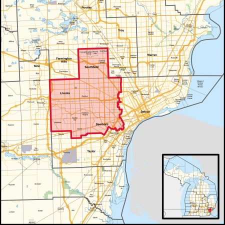 Michigan 12th Congressional District Map