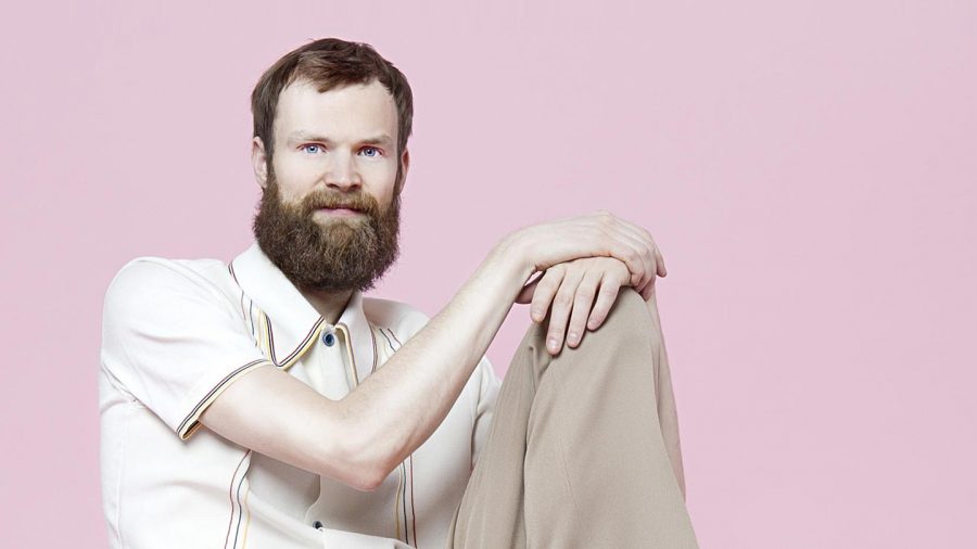 Todd Terje posing for a promotional photo.