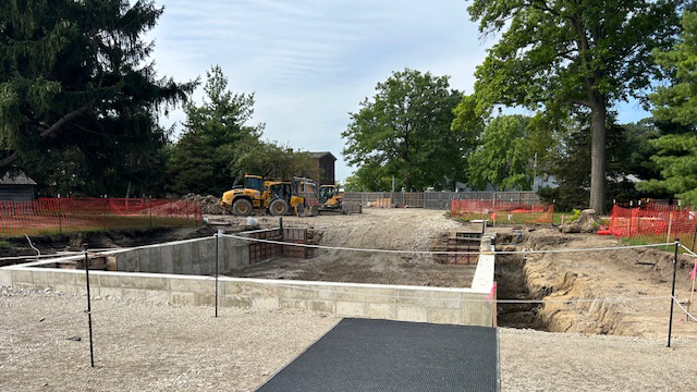 The site of where the Jackson House will be rebuilt at Greenfield Village in Dearborn, Mich.