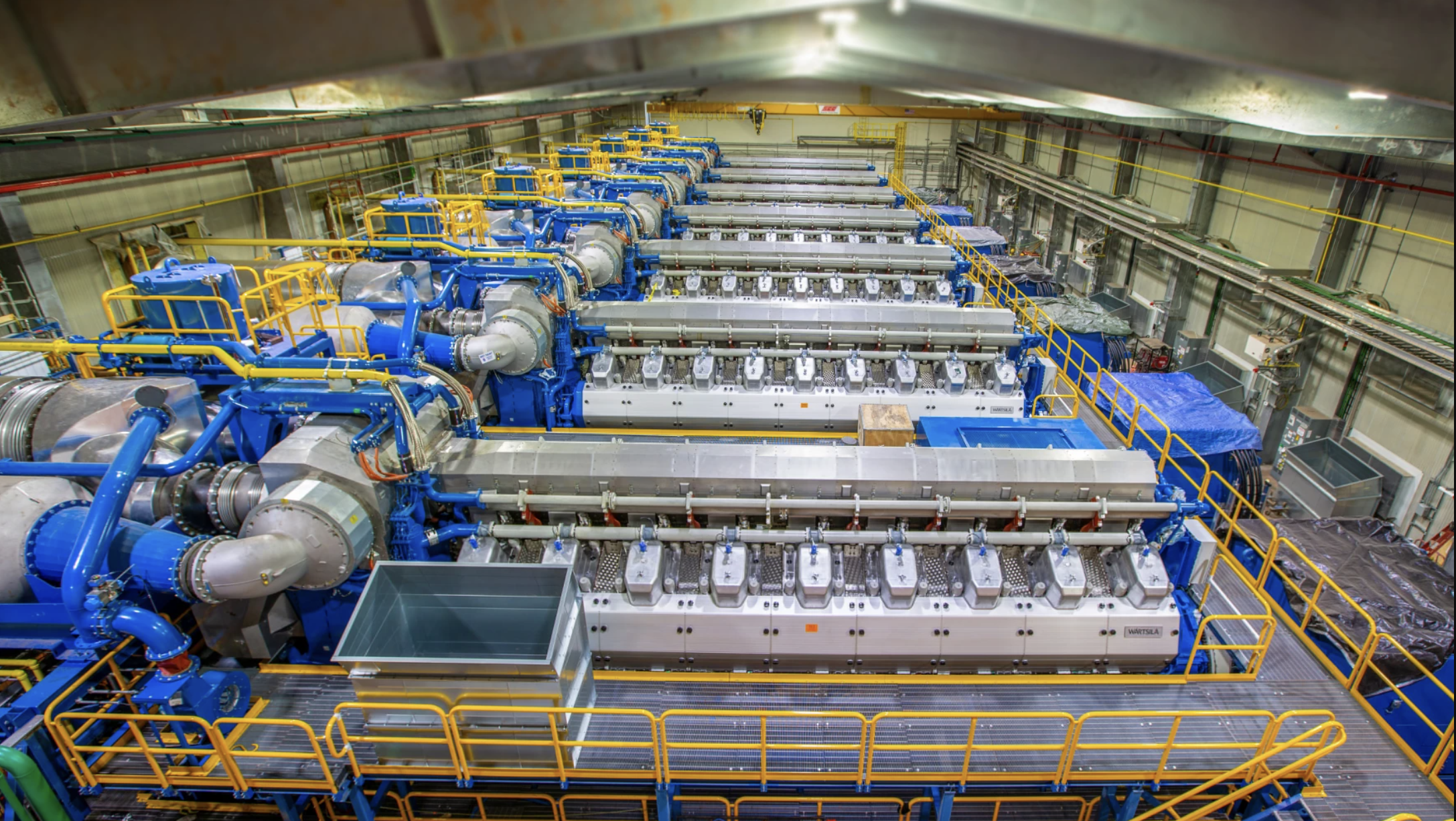 Natural gas engines at one of Upper Michigan Energy Resources Corp.'s stations.