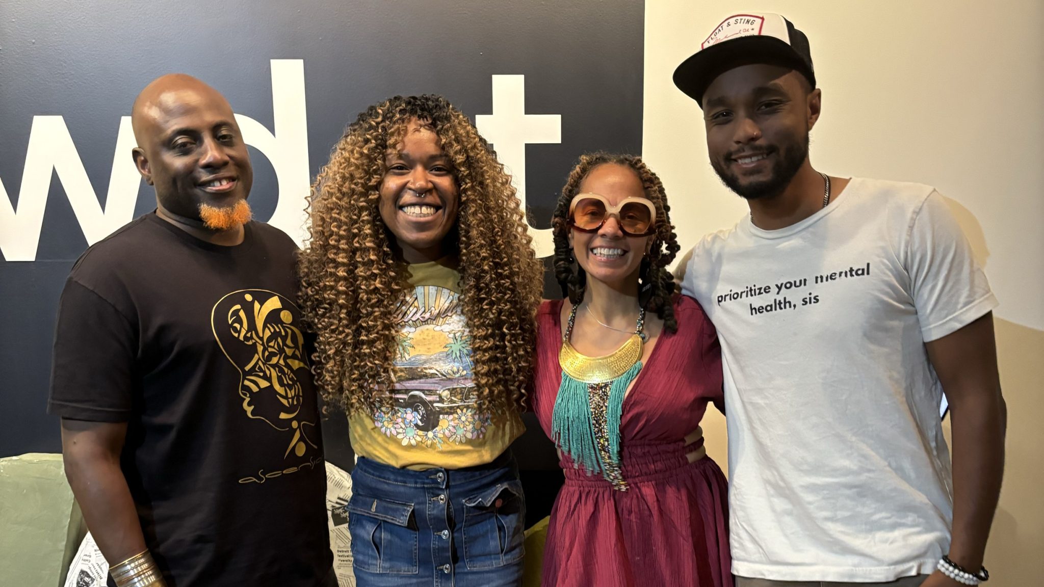 From left: Brad Walrond, Tia Graham, jessica Care Moore and Colin Jackson.