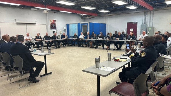 17 Fire Departments and Departments of Public Safety were represented at the 2024 Fire Leadership Roundtable, led by the Detroit Fire Department.