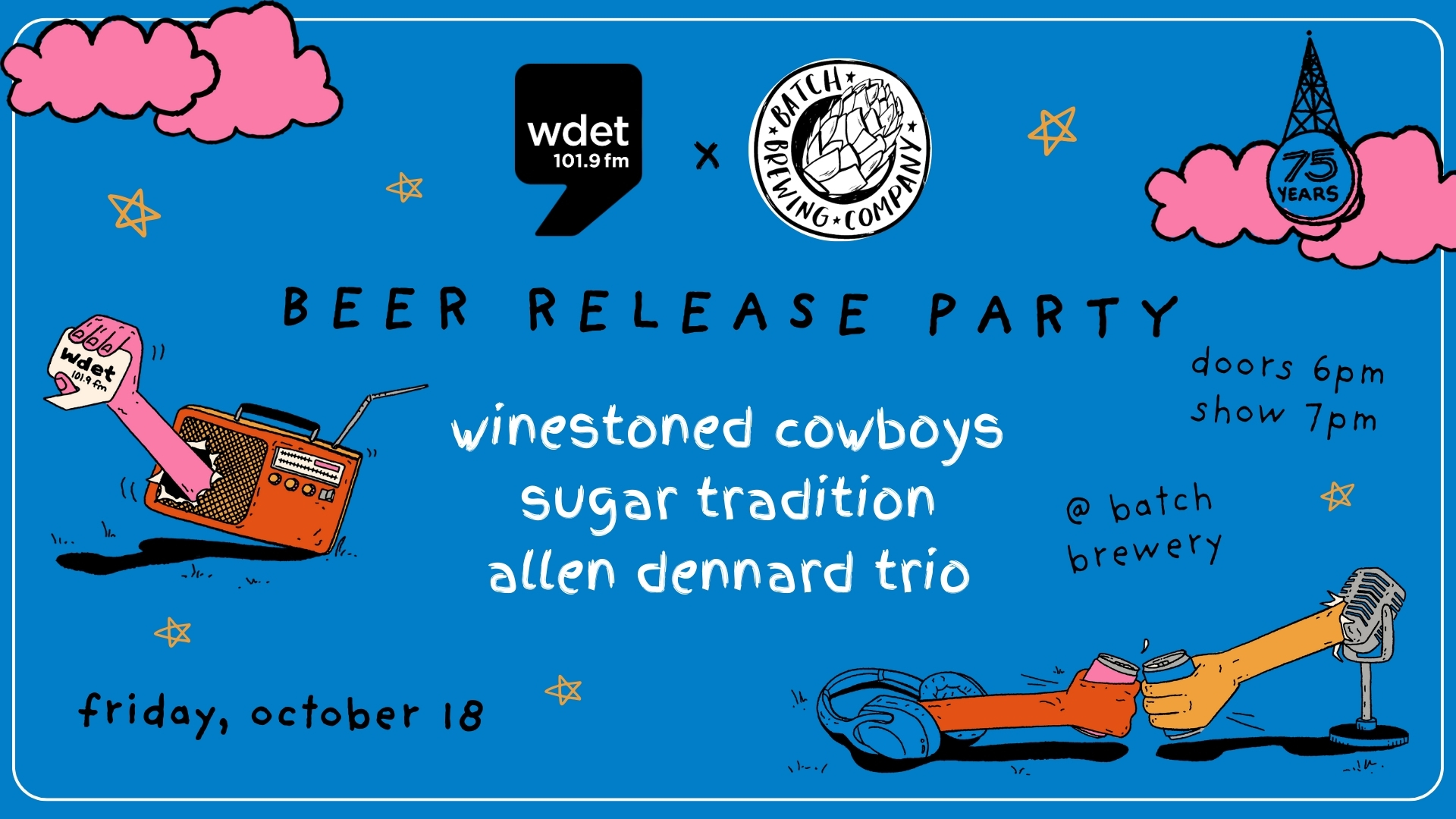 WDET Batch Brewery beer release party.