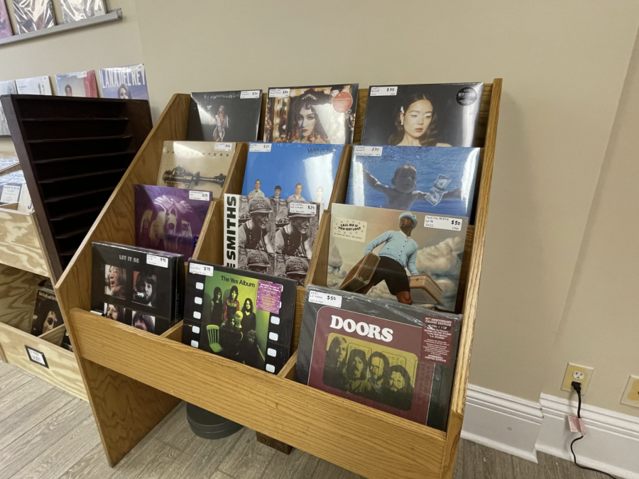 Records are priced anywhere from $5 to $150 at the shop.