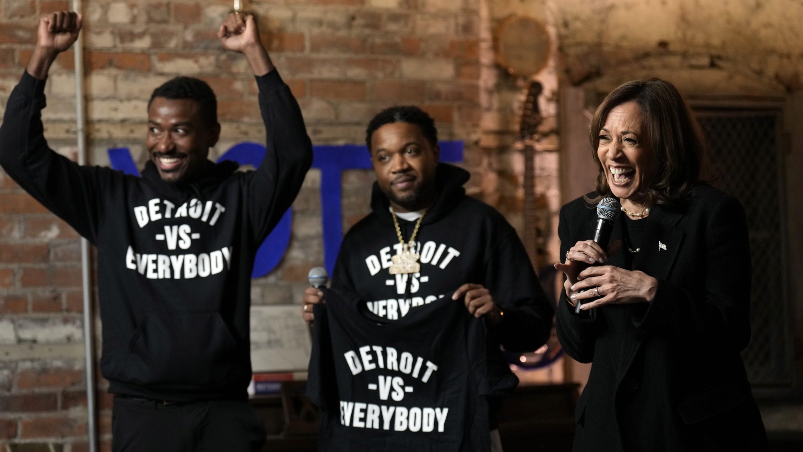 Harris in Detroit; Maya Angelou Village opens and more WDET 101.9 FM