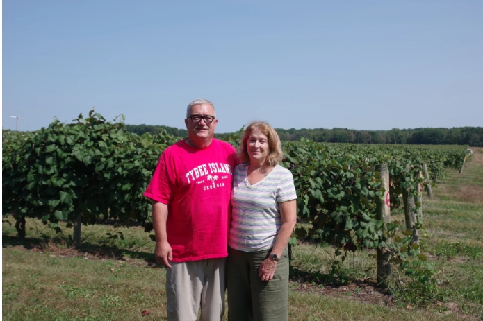 Robin and Charles Beacham are surrounded by farms at their rural Lawton area home.