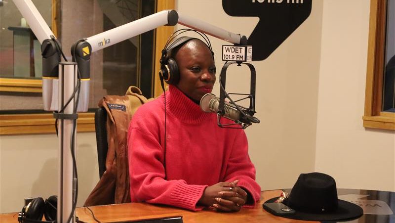 Detroiter, writer and world traveler Jessica Nabongo at WDET Studios, Dec. 11, 2024.