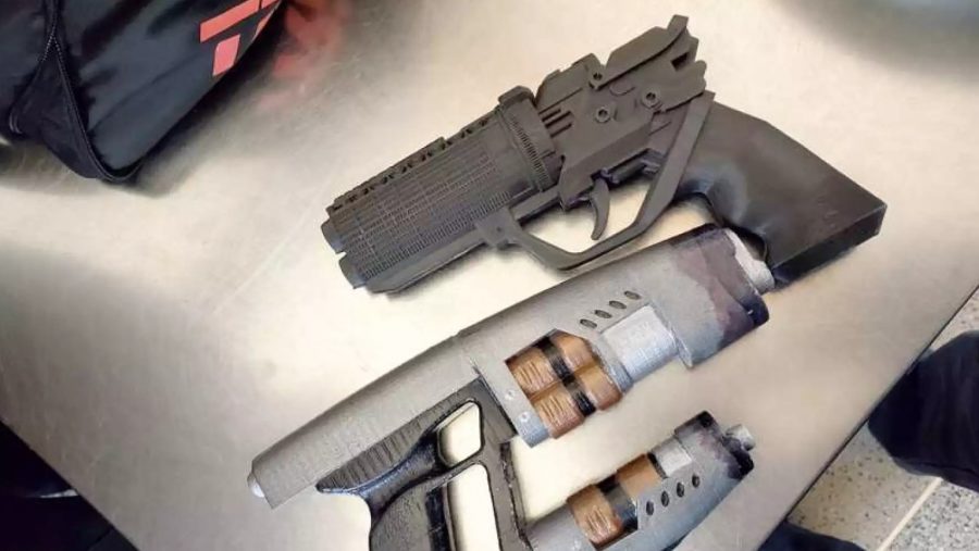 U.S. Transportation Security Administration officers discovered 3D-printed replica firearms in a carry-on bag at Raleigh-Durham International Airport on February 20, 2020.