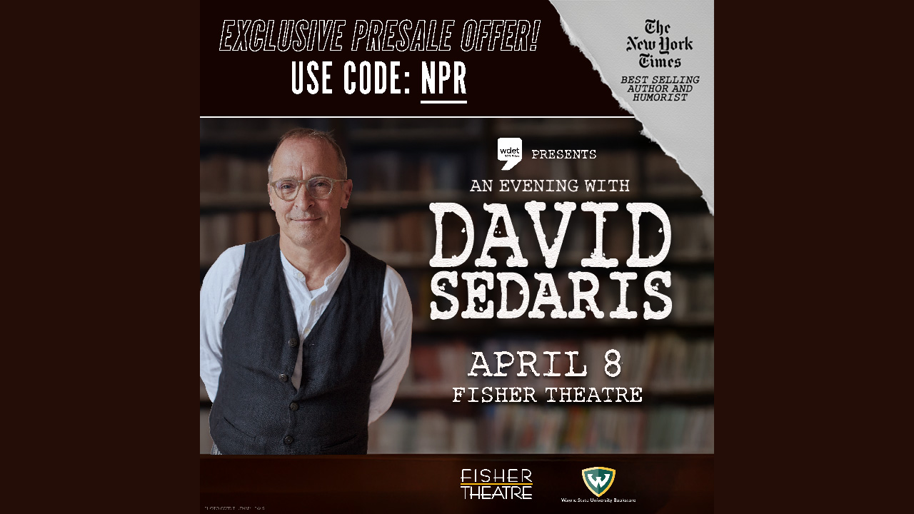 WDET presents and evening with David Sedaris