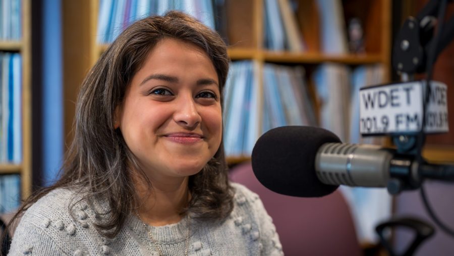 Detroit City Councilwoman Gabriela Santiago-Romero at WDET Studios.