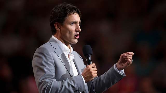 Canada’s Prime Minister Justin Trudeau speaks during the 2017 Invictus Games opening ceremonies in Toronto, Canada Sept. 23, 2017.