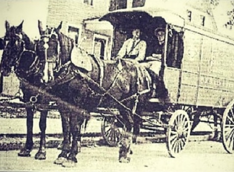 P.H. Kling Brewing Company delivering to the Two Way Inn in the early 1900s.