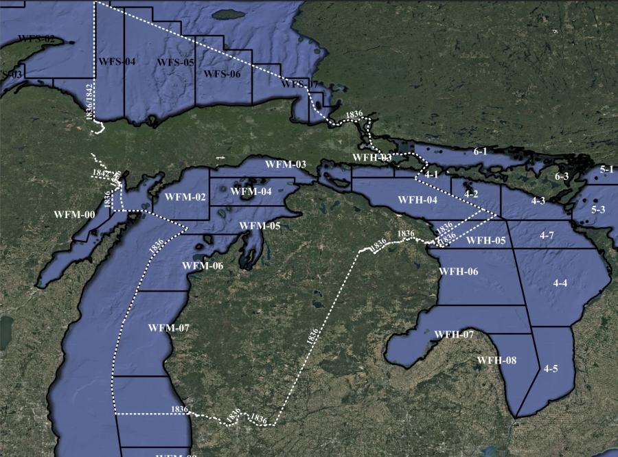 he management units in 1836 treaty waters where fisheries managers from tribal, federal and state government collaborate on stock assessments used to set harvest limits for species like lake whitefish and lake trout.