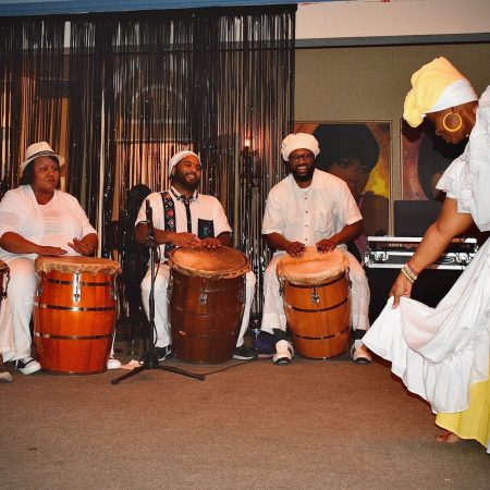 Amen-Ra dancers and. drummers