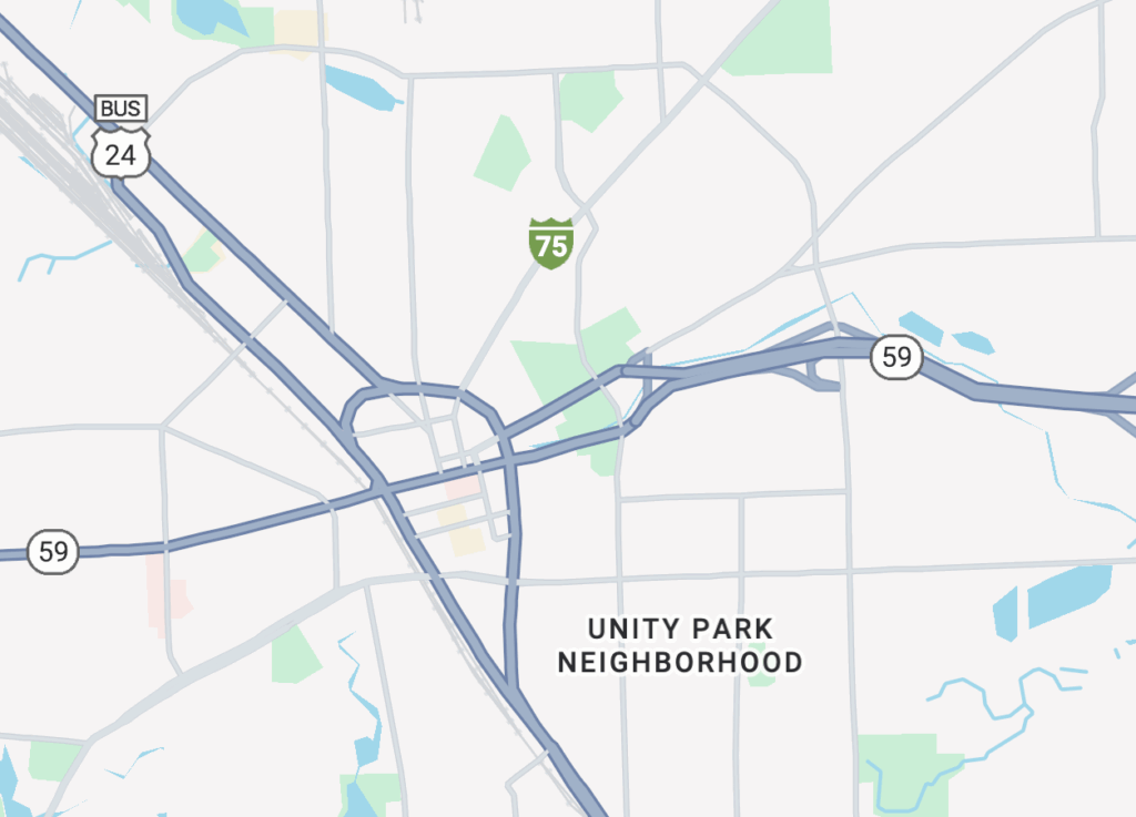 Google map of Pontiac